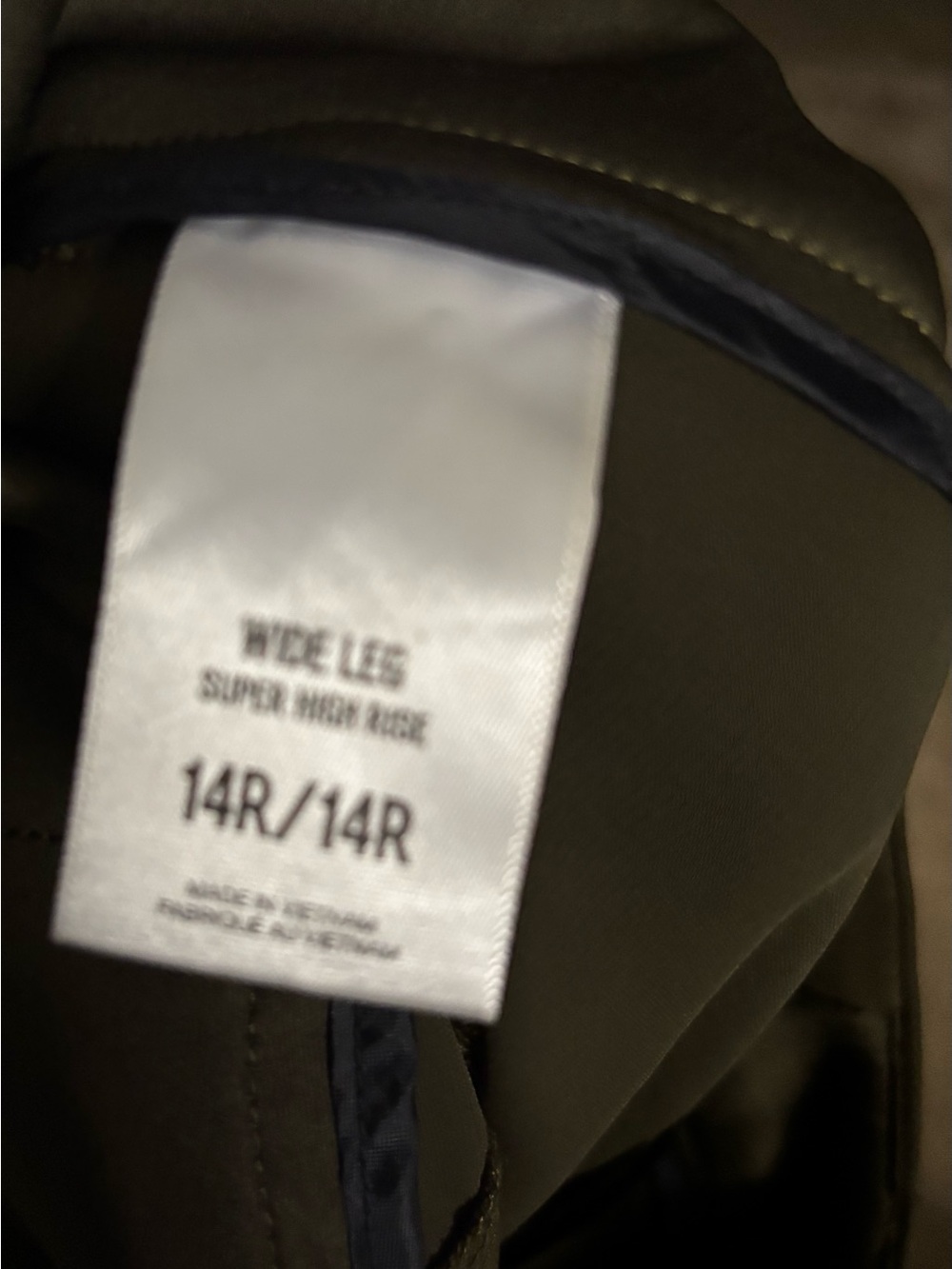 Express Olive Wide Leg Cargo Pants - Picture 7 of 8